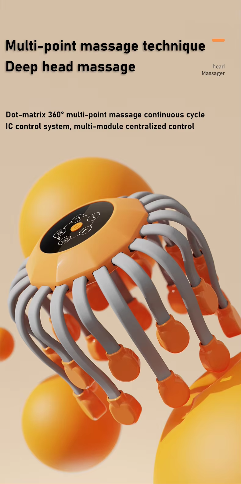 scalp massager, octopus scalp massager