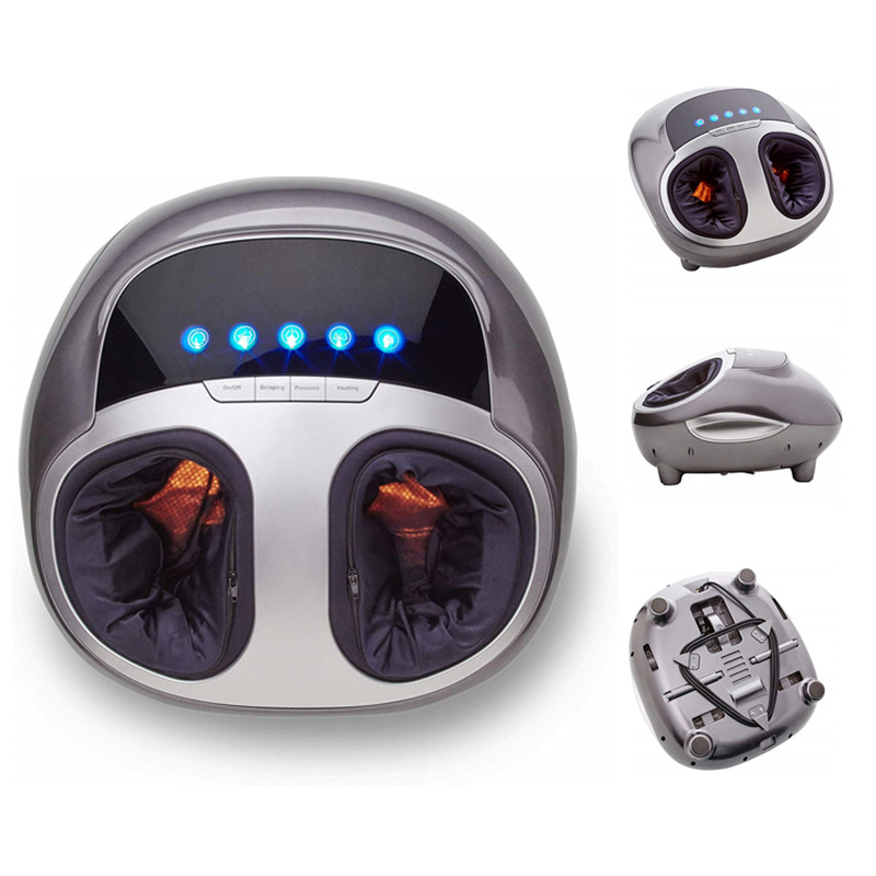 Rollers Foot Massager with Heater Kneading Air Compression