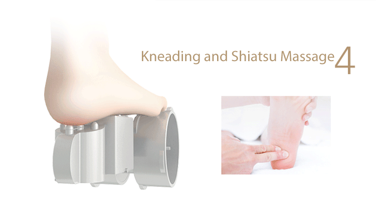 Rollers Foot Massager with Heater Kneading Air Compression