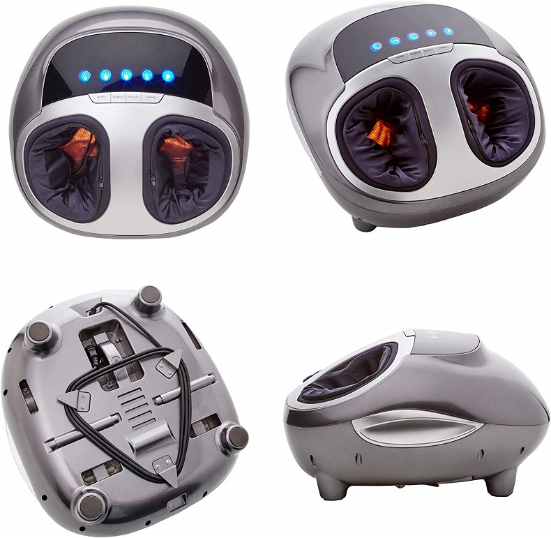 Rollers Foot Massager with Heater Kneading Air Compression