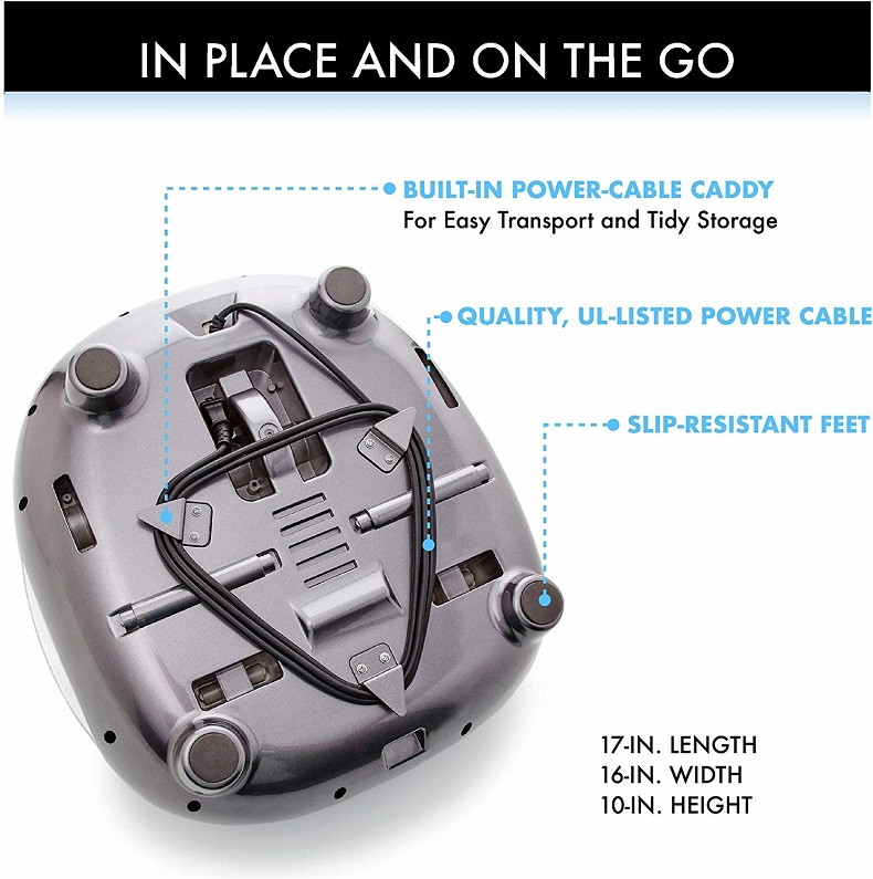 Rollers Foot Massager with Heater Kneading Air Compression