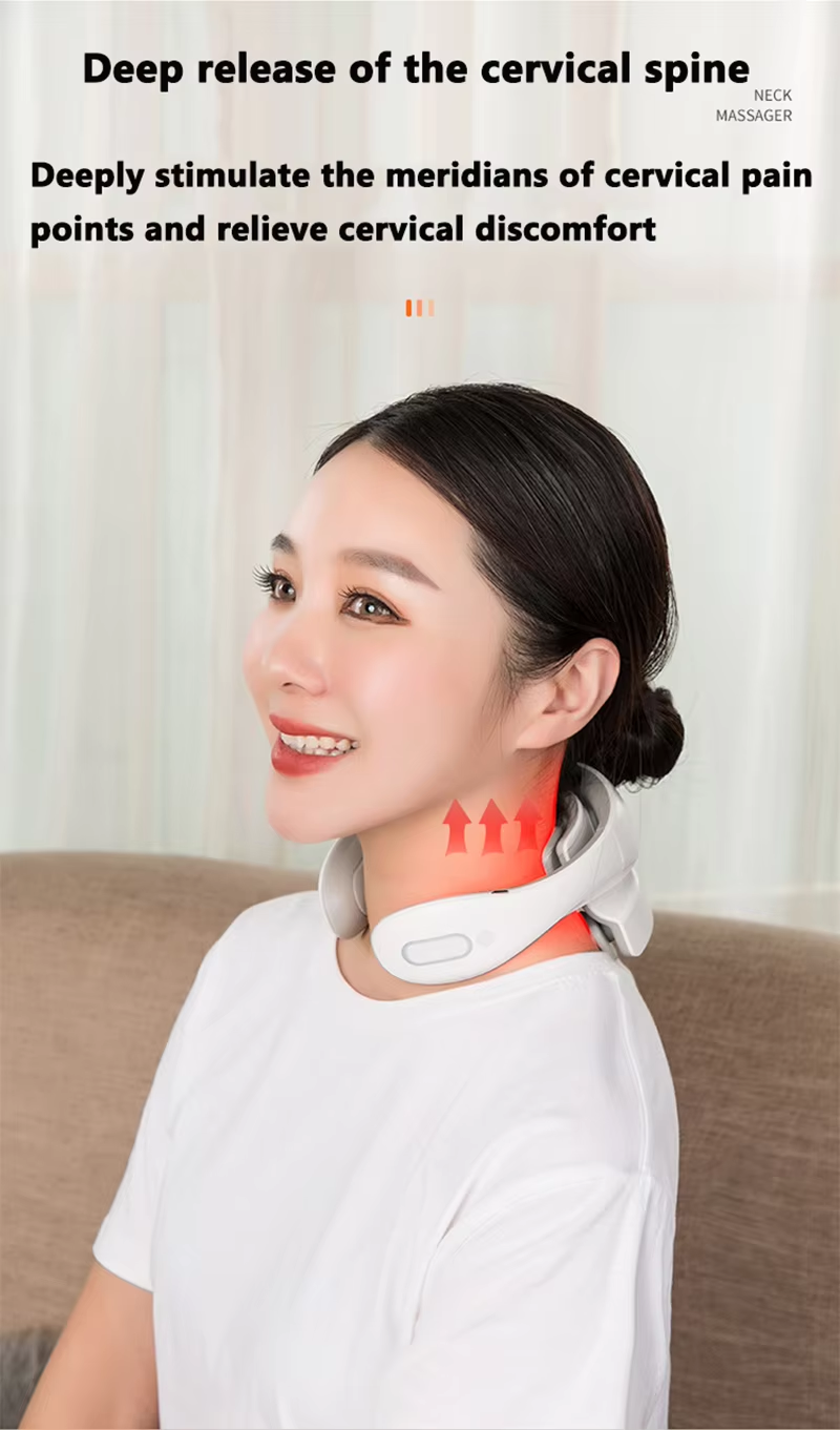 2024 New Neck Massager with Heat and Vibration