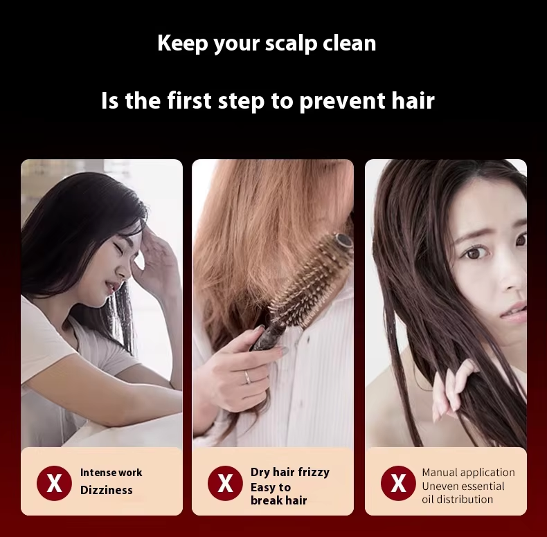 Waterproof Scalp Massager for Hair Growth Treatment