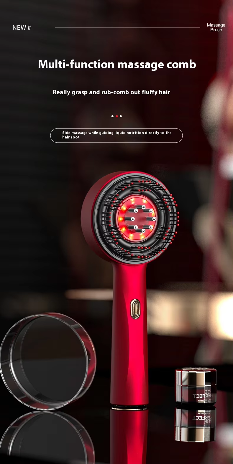 Waterproof Scalp Massager for Hair Growth Treatment
