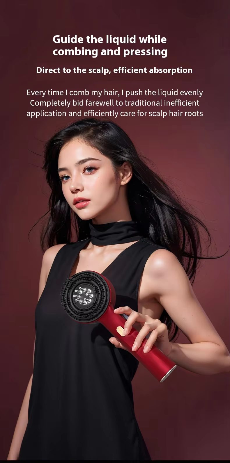 Waterproof Scalp Massager for Hair Growth Treatment