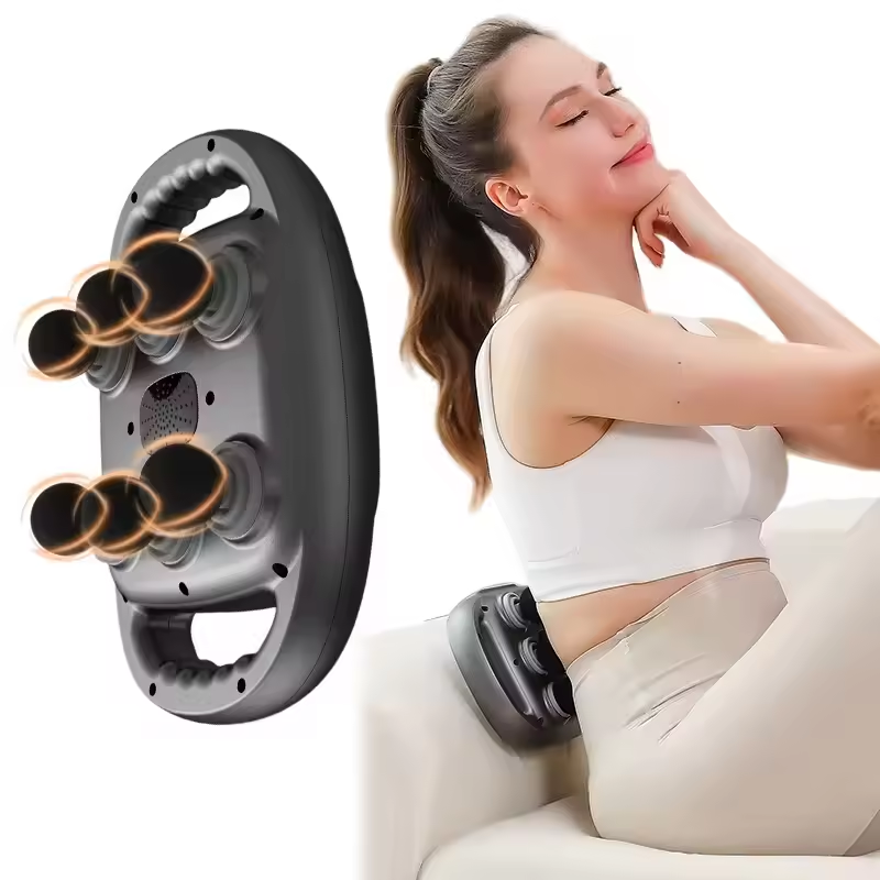 Handheld Fascia Gun 9 Speed 6 Ball Heads Muscle Massage Gun