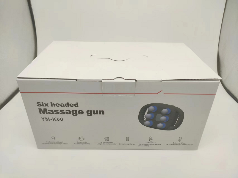 Handheld Fascia Gun 9 Speed 6 Ball Heads Muscle Massage Gun