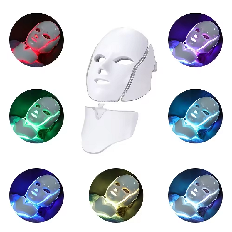 7 color beauty mask photon tender skin seven color neck spectrometer home face LED beauty mask