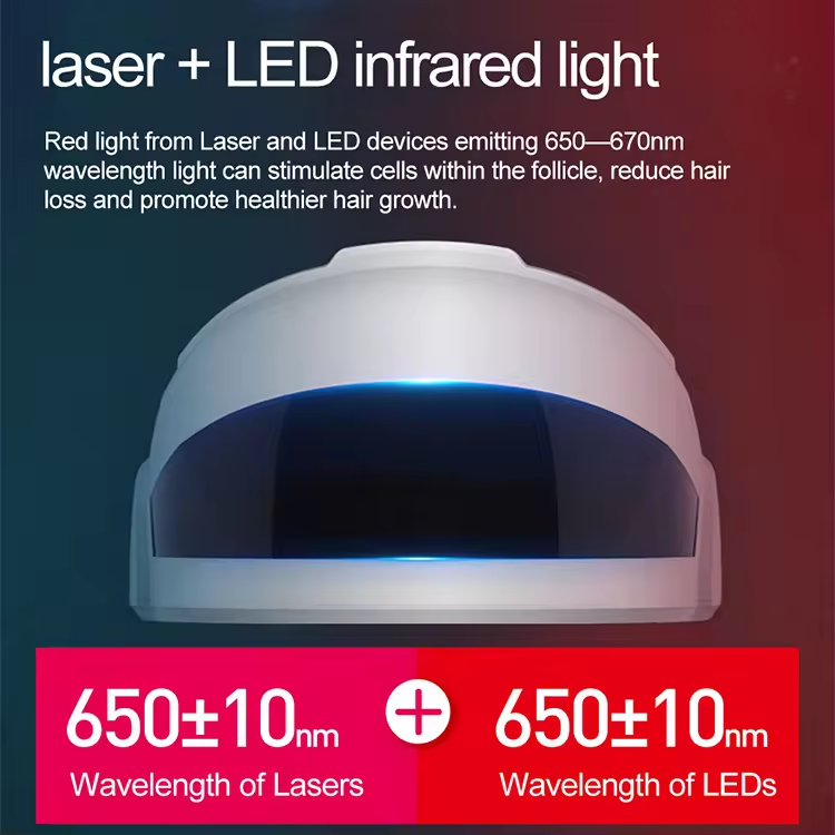 Wholesale Hair Growth Helmet Laser Cap Red Light Therapy Anti Hair Loss
