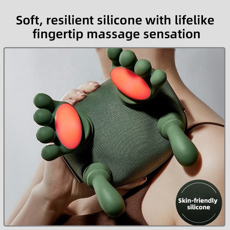 Simulated hand neck and shoulder massager