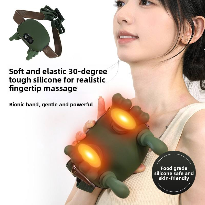 Simulated hand neck and shoulder massager
