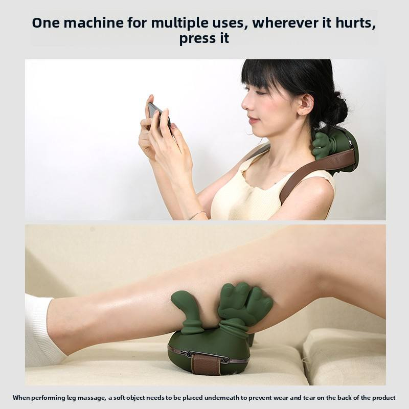 Simulated hand neck and shoulder massager